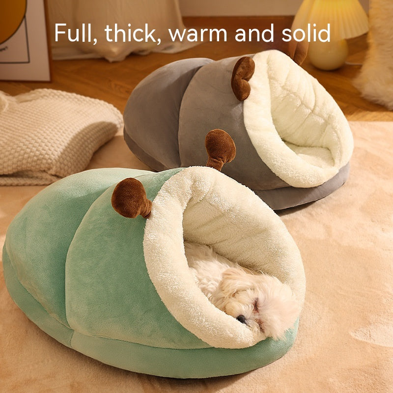 Winter Plush Pet Bed