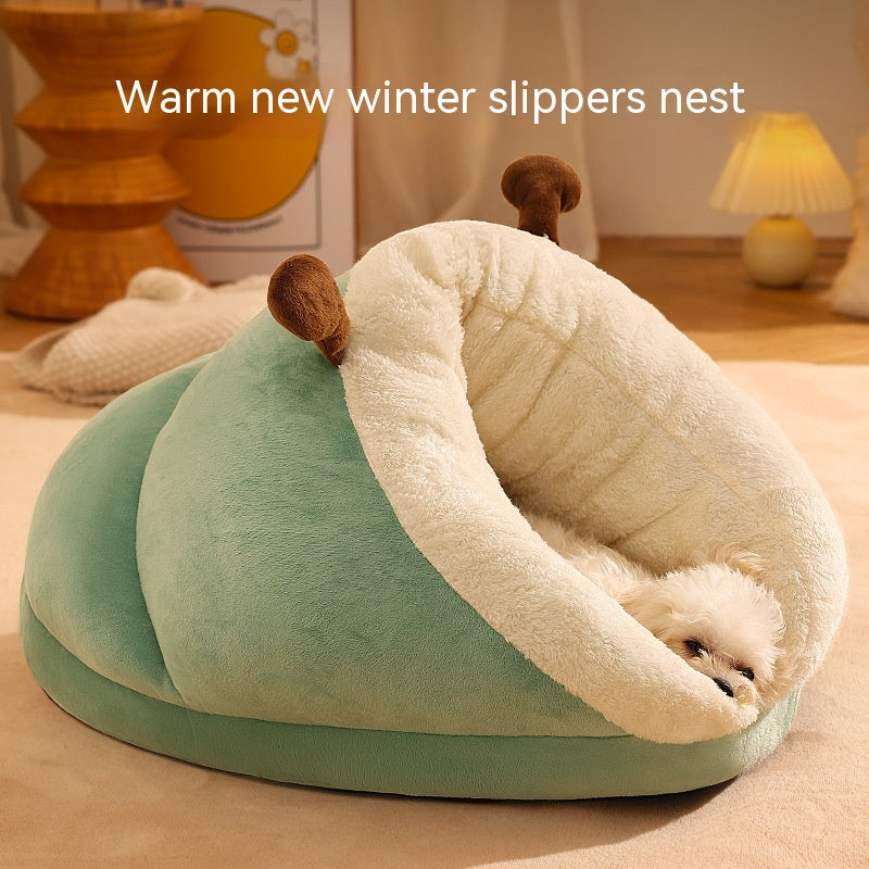 Winter Plush Pet Bed