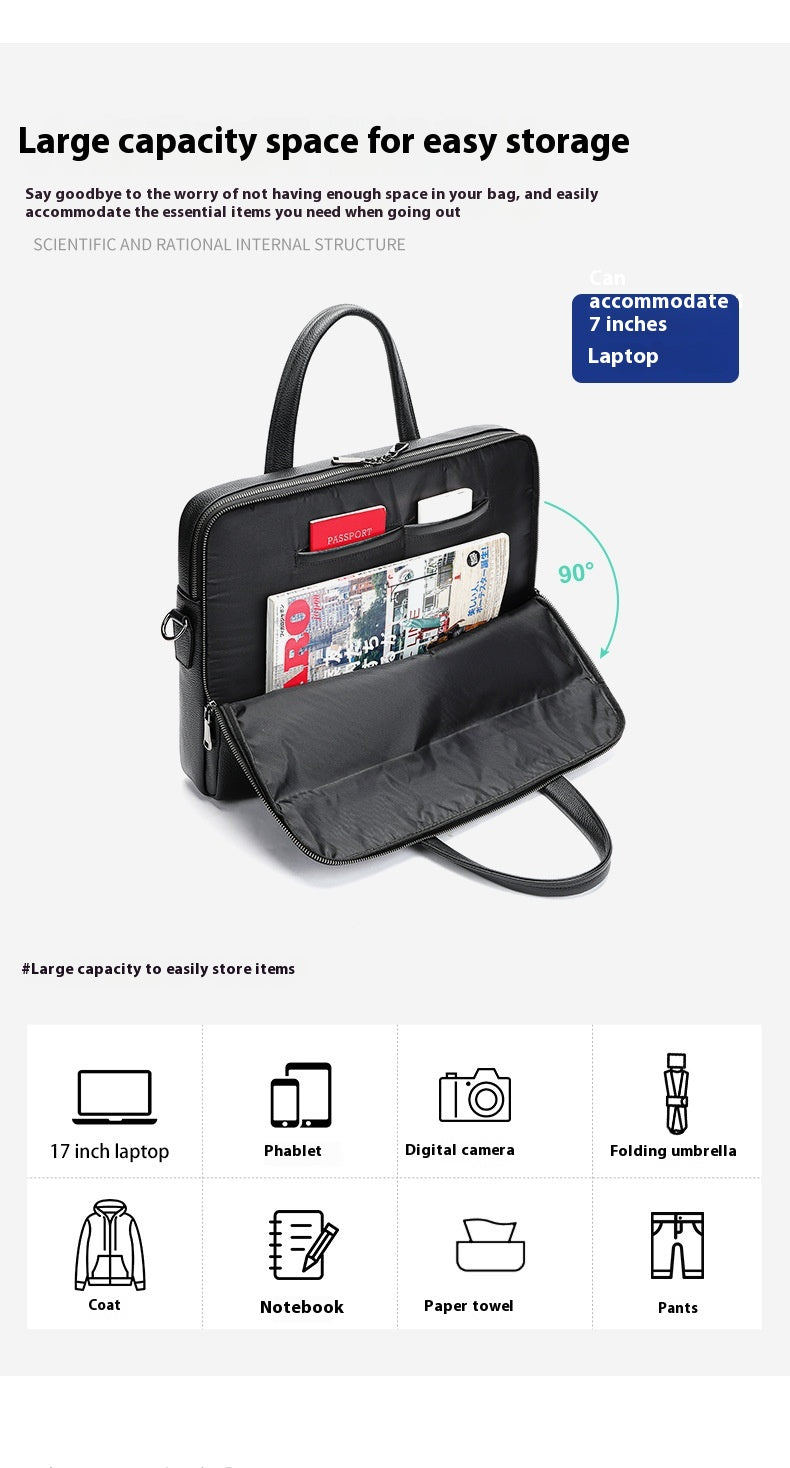 Men’s Leather Handbag Briefcase
