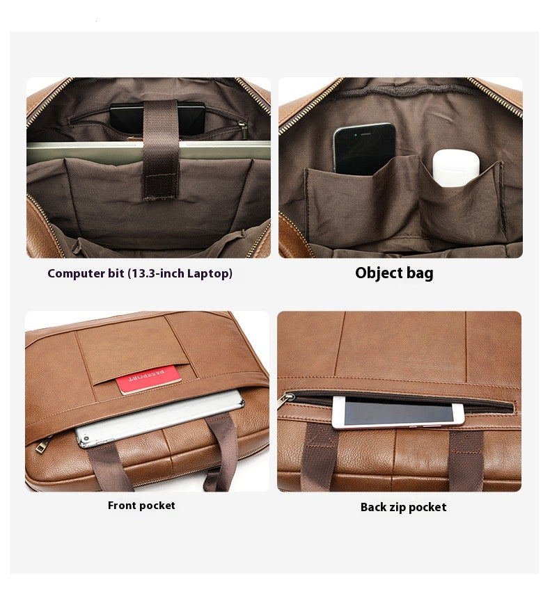 Men’s Leather Document & Laptop Bag