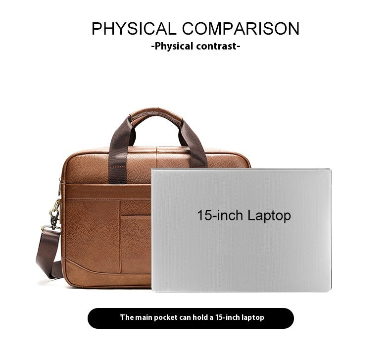 Men’s Leather Document & Laptop Bag