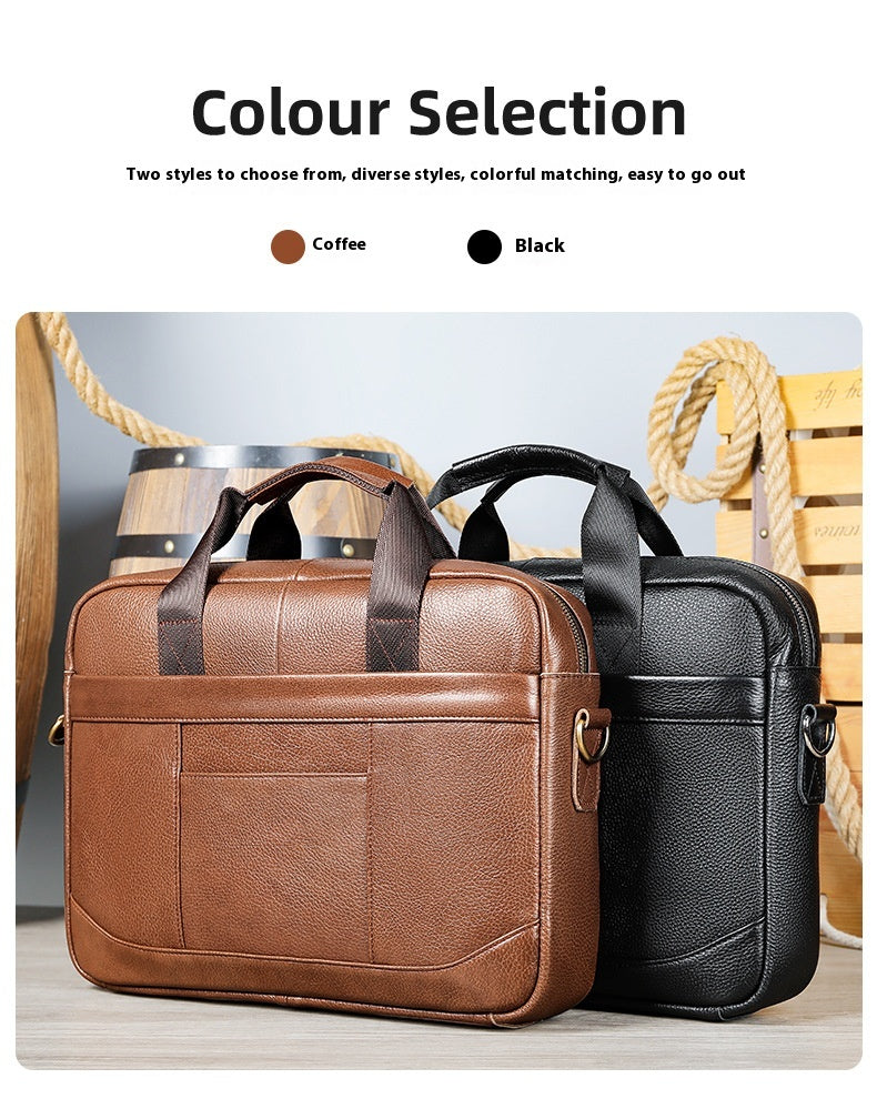Men’s Leather Document & Laptop Bag