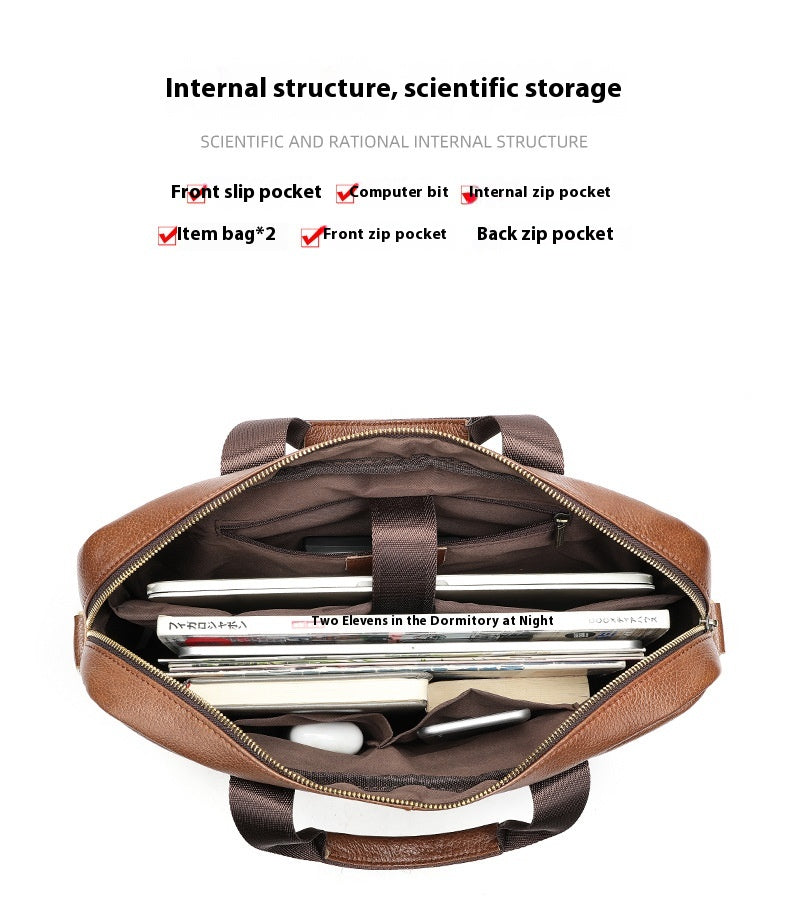 Men’s Leather Document & Laptop Bag