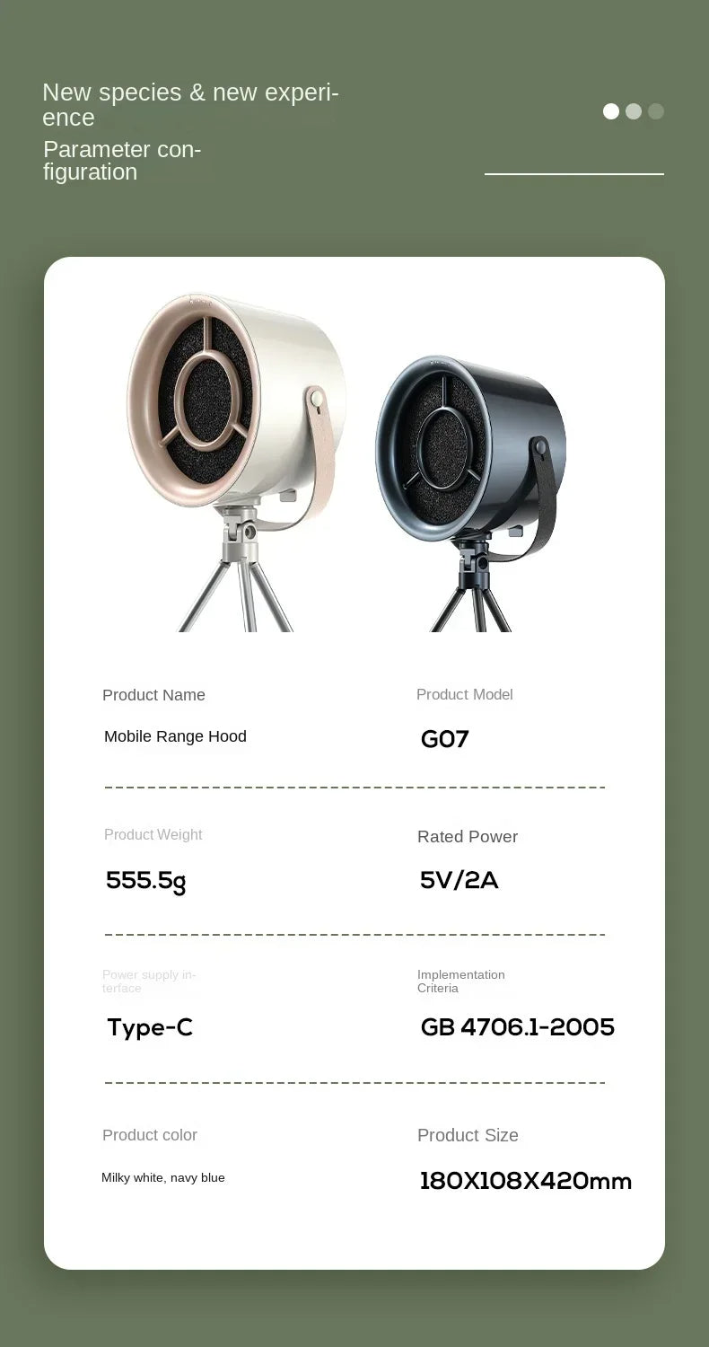 Portable Desktop Exhaust Fan