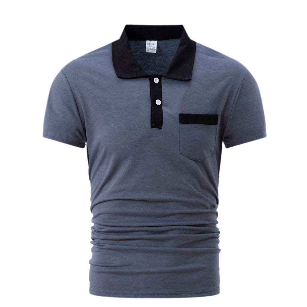 Men’s Lapel Slim Fit Polo Shirt