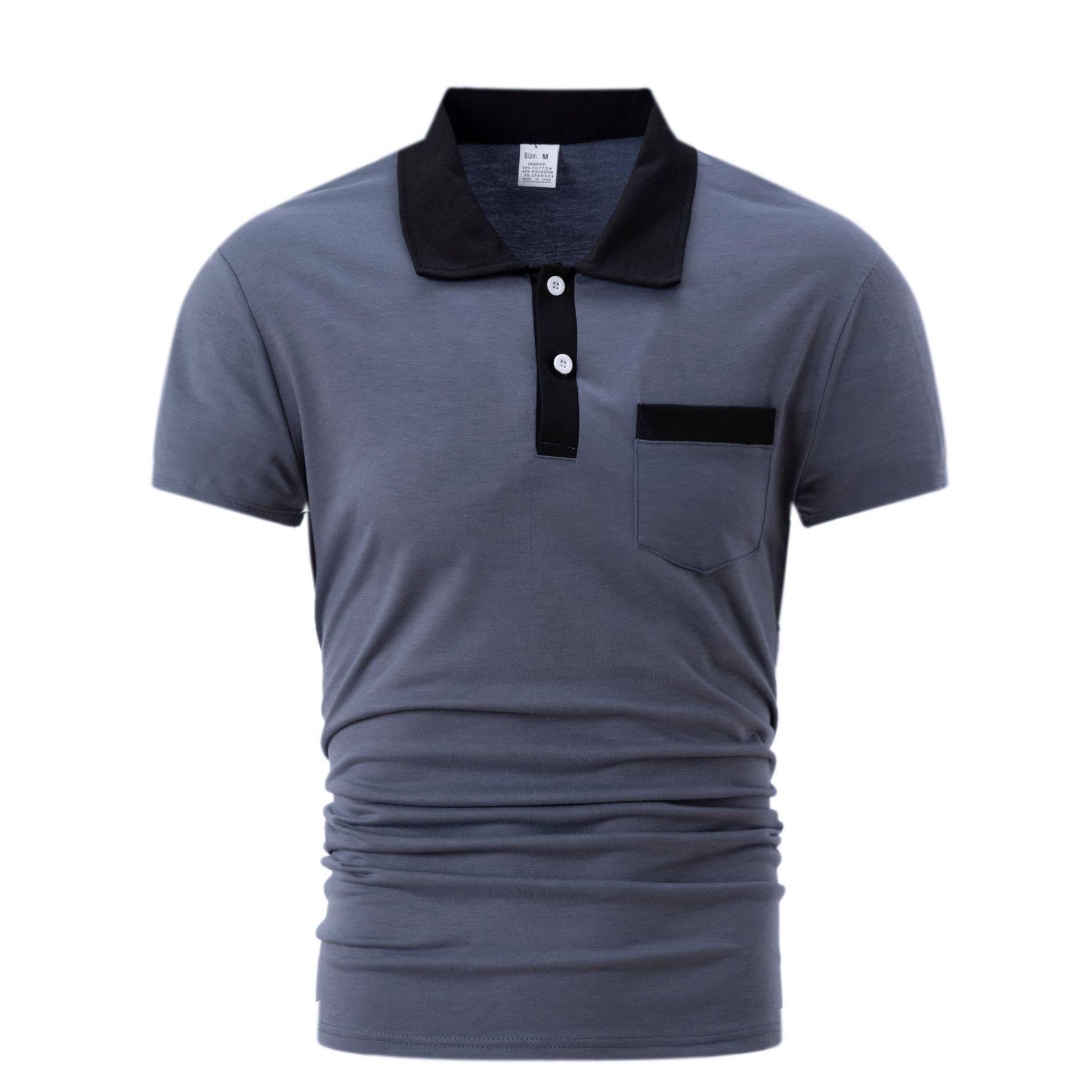 Men’s Lapel Slim Fit Polo Shirt