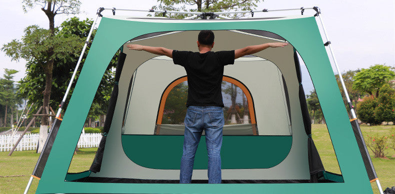 Outdoor Fully Automatic Aluminum Pole Camping Tent