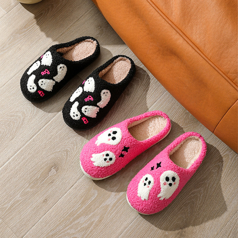 Halloween Cartoon Ghost Cotton Slippers