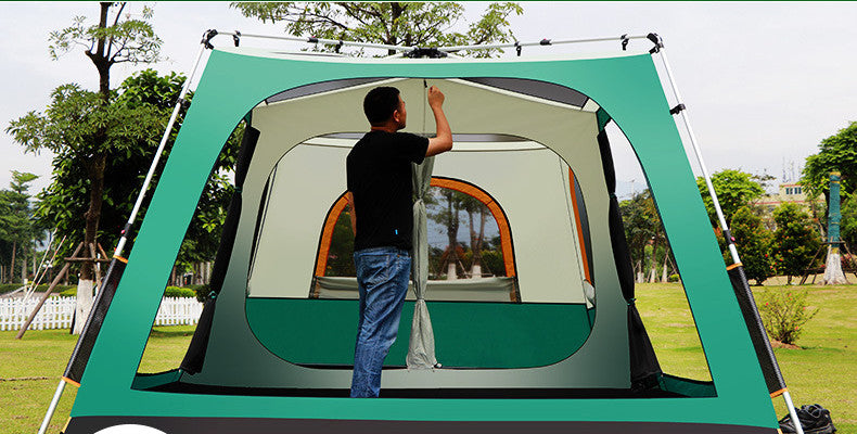 Outdoor Fully Automatic Aluminum Pole Camping Tent