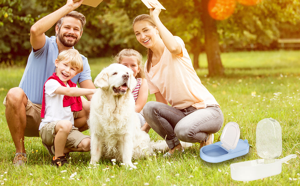 2-in-1 Portable Dog Water Bottle & Food Container