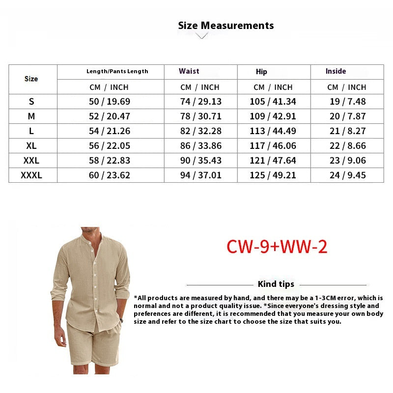 Men’s Summer Short Shirt & Shorts Set
