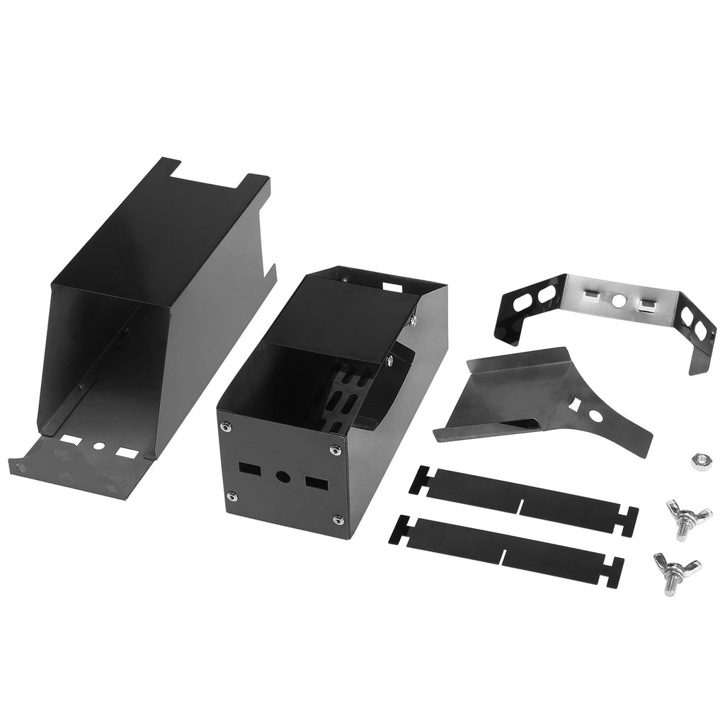 Black Titanium Portable Folding Camping BBQ Wood Stove