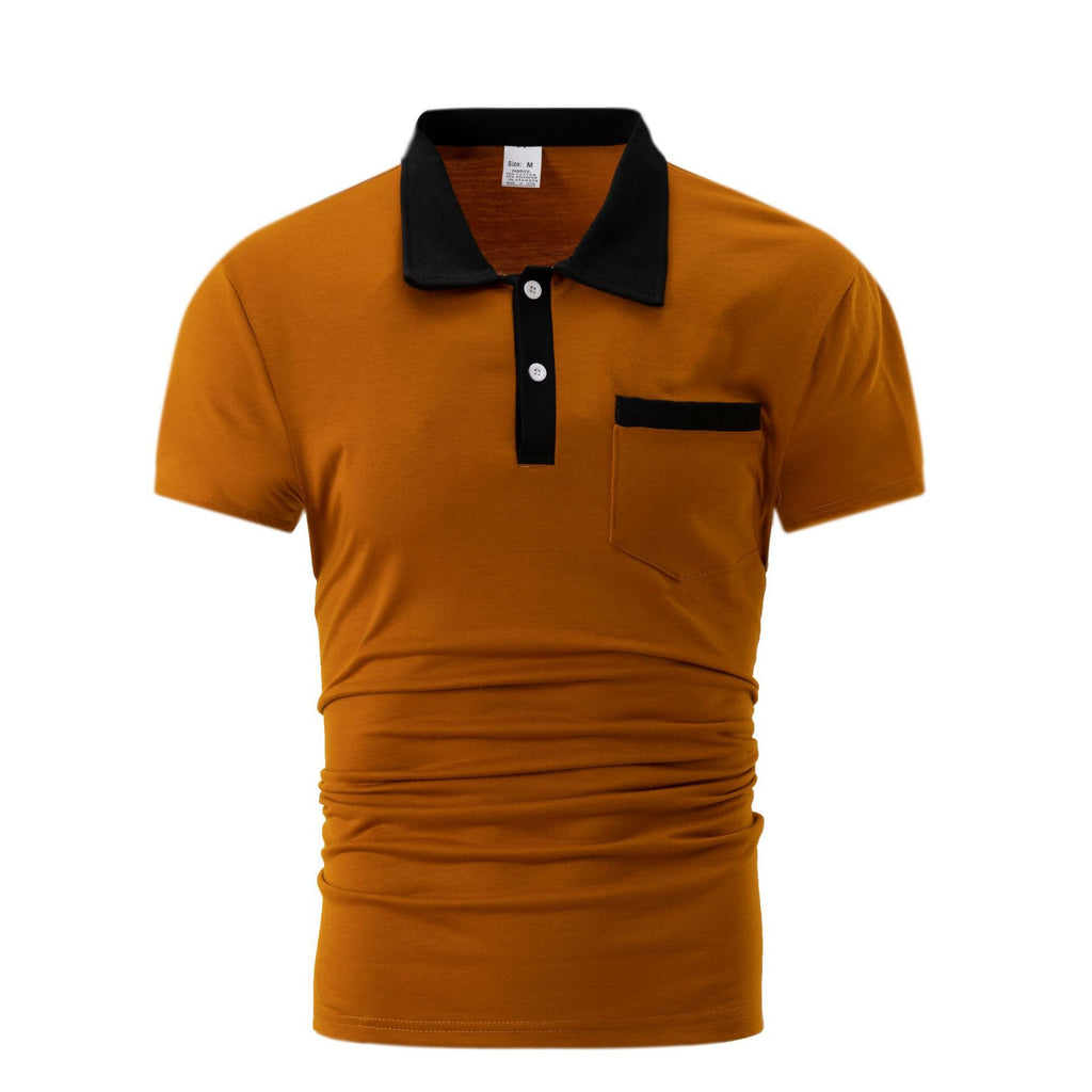 Men’s Lapel Slim Fit Polo Shirt