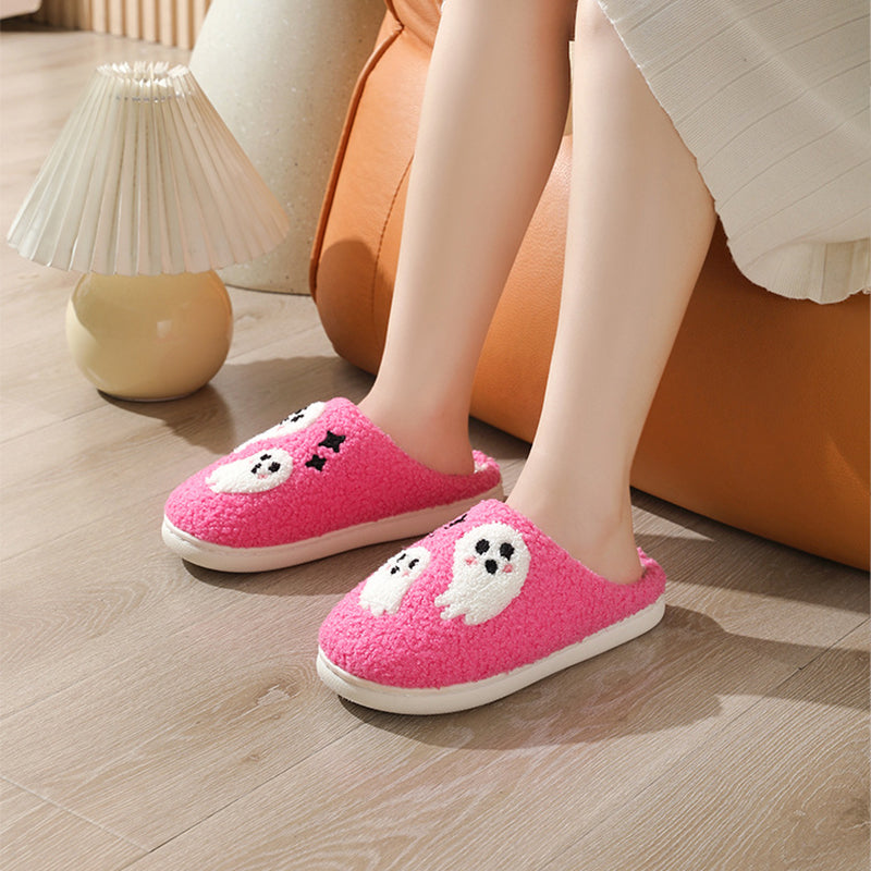 Halloween Cartoon Ghost Cotton Slippers